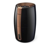 Philips Humidificateur Série 2000, NanoCloud, 99,97% bactéries en moins, 200 ml/h, Réservoir 2L, Ultra silencieux (33 dB), Capteur, 3 vitesses, Modes Auto et Nuit, Minuterie, Noir (HU2718/10)