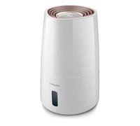Philips Humidificateur Série 3000, 45 m², 99,97% des bactéries éliminées (NanoCloud), 300 ml/h, 3 vitesses, mode Nuit, Ultra silencieux (33 dB), Capteur, Minuteur, Réservoir 3L, Blanc (HU3916/10)