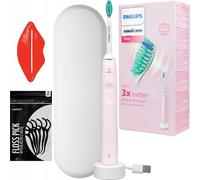 Philips Hx3651/11 Sonic Toothbrush Pink Case White + Accessories