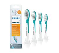 Philips Sonicare for Kids Original, Têtes de brosses à dents électriques soniques Compact, Bleu, Lot de 4, modèle HX6044/33