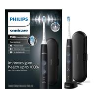 Philips HX6850/60 Brosse à Dents Électrique Adulte Brosse à Dents Sonique Noir, Gris - Brosse à Dents Electrique (Pile, Intégré, Lithium-ion, 110-220 V, 1 pièce)