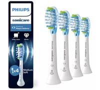 Philips HX9044/87 - Têtes de brosse Sonicare Premium Plaque Defence - Ensemble de 4, Compatible avec toutes les brossettes à dents Sonicare, Nettoyage avancé, Installation facile