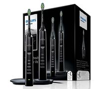 Philips HX9394/92 - Lot de 2 Brosses à Dents électriques Sonicare Diamond Clean, AC/Batterie Lithium-ion, avec Chargeur et Trousse, Noir