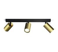 Philips Idris 3-head spot, lampe GU10 non incluse, laiton, IP44, résistant à l'eau