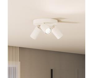 Philips Idris Projecteur, GU10, 3 sources lumineuses, cache-piton rond, 8720169299153,
