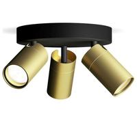 Philips Idris Projecteur, GU10, 3 sources lumineuses, cache-piton rond, 8720169299252,