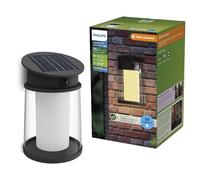 Philips Juda Applique solaire murale UltraEfficient extérieur, Ampoule solaire remplaçable, Détecteur de mouvement, 2700K, noir