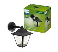 Philips Juli Applique Extérieure + Ampoule LED E27, Lumière Blanche et Chaude, Résistance aux Intempéries IP44, Durable, Aluminium, Design Classique, Noir