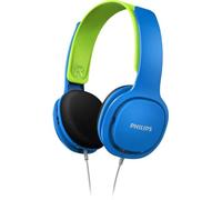 Philips Kids SHK2000BL - Écouteurs - sur-oreille - filaire - jack 3,5mm - isolation acoustique - bleu, vert