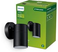 Philips Kylis, Applique d'extérieur, noire, max. 25 W, IP44 résistant aux intempéries, ampoule non fournie