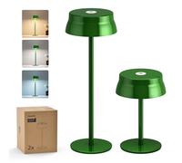 Philips Lampe de Table Sans Fil, Bureau LED Portable pour Extérieur, Alimentée par Batterie Rechargeable, 2 Hauteurs Réglables, Contrôle Tactile et 3 Couleurs avec Gradation Continue, Étanches