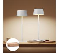 Philips Lampe de Table Solaire d'Extérieur, Lumière LED Portable, Sans Fil à Batterie Hauteur Réglable 2 Positions, Commande Tactile et Gradation Continue