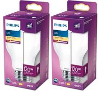Philips Lampe LED E27 D 13 W 7 x 12 cm 2000 Lm (2700 K) (Lot de 2)
