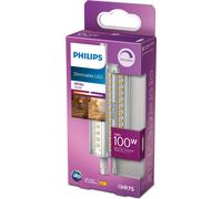 Philips Lampe LED R7S 118mm dimmable 14W 1600lm blanc chaud 3000K comme 100W 8718699780371