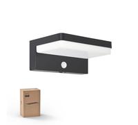 Philips Lampe Solaire Extérieur avec Détecteur de Mouvement, 3 Modes d'Éclairage, 5000K IP54 Étanche, Lumière LED Solaire pour Garage, Cour, Porche