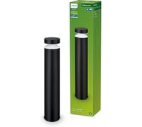 Philips Laven, Lampe de chemin d'extérieur, 6 W, lumière blanche chaude 2 700 K, noire, résistante aux intempéries IP44