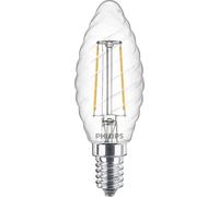 Philips LED 76235300 LED CEE E (A - G) E14 forme de flamme 2 W = 25 W blanc chaud (Ø x L) 3.5 cm x 9.7 cm 1 pc(s)