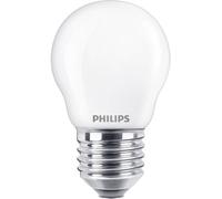 Philips LED 76391600 LED CEE F (A - G) E27 forme de goutte 4.3 W = 40 W blanc chaud (Ø x H) 4.5 cm x 8 cm 2 pc(s)
