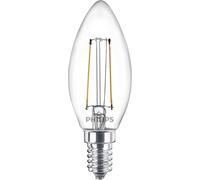 Philips Ampoule flamme transparente à filament 25W B35 E14