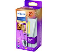 Philips LED 871951432391900 LED CEE D (A - G) E27 forme spéciale 6 W = 60 W blanc chaud (Ø x H) 64 mm x 140 mm à intensité variable (WarmGlow) 1 pc(s)