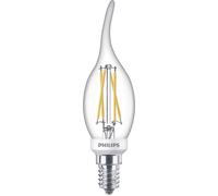 Philips LED 871951432437400 LED CEE D (A - G) E14 forme de flamme 3.4 W = 40 W blanc chaud (Ø x H) 35 mm x 119 mm à intensité variable (Dim to Warm) 1 pc(s)