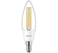 Philips LED 8719514435759 LED CEE A (A - G) E14 forme de flamme 2.3 W = 40 W blanc chaud (Ø x L) 40 mm x 125 mm 1 pc(s)