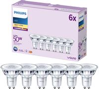 Philips LED 9290012152 LED CEE F (A - G) GU10 réflecteur 4.6 W = 50 W blanc chaud (Ø x L) 50 mm x 54 mm 6 pc(s)