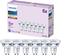 Philips LED 9290012178 LED CEE F (A - G) GU10 réflecteur 3.5 W = 35 W blanc chaud (Ø x L) 50 mm x 54 mm 6 pc(s)