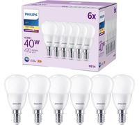 Philips Ampoule flamme 40 W P45 E14 x 6
