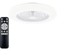Philips LED Amigo Ventilateur de plafond 25 W, 60 W (Ø x H) 590 mm x 137 mm effet scintillant avec éclairage, variable