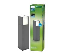 Philips LED Arbour Lampadaire d'extérieur ultra efficace Anthracite 1 x 3,8 W Blanc 3000 K Pour maison, jardin, terrasse