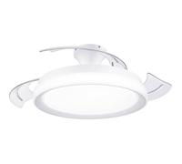 Philips LED Bliss Ventilateur de plafond 28 W, 35 W (Ø x H) 510 mm x 418 mm blanc avec éclairage, minuteur