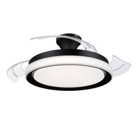 Philips LED Bliss Ventilateur de plafond 28 W, 35 W (Ø x H) 510 mm x 418 mm noir avec éclairage, minuteur