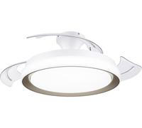 Philips LED Bliss Ventilateur de plafond 28 W, 35 W (Ø x H) 510 mm x 418 mm or avec éclairage, minuteur