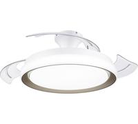Philips LED Bliss Ventilateur de plafond 28 W, 35 W (Ø x H) 510 mm x 418 mm or avec éclairage, minuteur