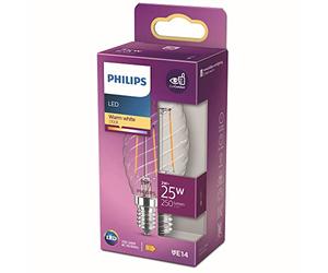 Philips LED Classic 25W Flamme Torsadee E14 Blanc Chaud Non Dimmable