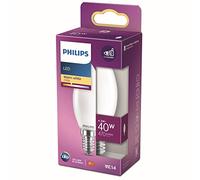 Philips Ampoule flamme dépolie à filament 40 W B35 E14