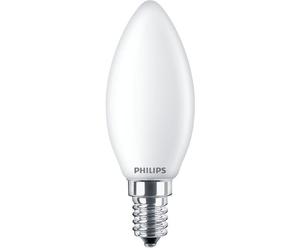 PHILIPS LED Classic 40W Flamme E14 Blanc Chaud Dépolie Non Dimmable