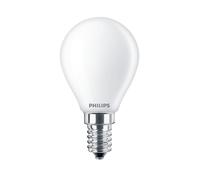 PHILIPS LED Classic 40W Sphérique E14 Blanc Chaud Dépolie Non Dimmable