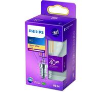 Philips Ampoule flamme transparente à filament 40W P45 E14