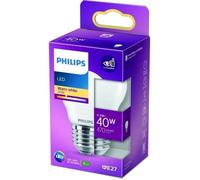 PHILIPS LED Classic 40W Sphérique E27 Blanc Chaud Dépolie Non Dimmable