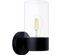 Philips Flareon, Applique d'extérieur ronde, noire, max. 25 W, IP44 résistant aux intempéries, ampoule non fournie