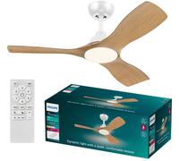 Philips LED Olas Ventilateur de plafond 30 W (Ø x H) 1070 mm x 310 mm blanc avec télécommande, variable