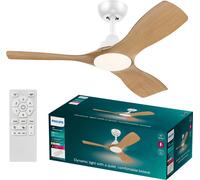 Philips LED Olas Ventilateur de plafond 30 W (Ø x H) 1070 mm x 310 mm blanc avec télécommande, variable