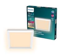 Philips LED SceneSwitch plafonnier (12 W), rectangulaire (30x30 cm), avec lumière blanc chaud, dimmable, blanc