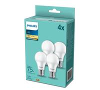 Philips Ledbulb A60 E27 10w 2700k 1055lm 230v - 4 -Pack - Blanc Chaud