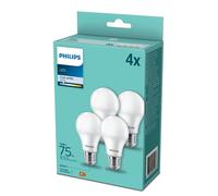 Philips Ledbulb A60 E27 10w 4000k 1055lm 230v - 4 -Pack - Cool White