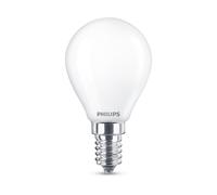 Philips Ampoule LED sphérique E14 25W blanc chaud dépolie