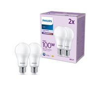 Philips LEDclassic Pack de 2 ampoules A67 E27, 4000 K, 13 W, 8719514451315, A67