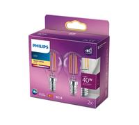 Philips LEDclassic Pack de 2 ampoules D45 E14, 2700 K, 4,3 W, 8718699777630, P45